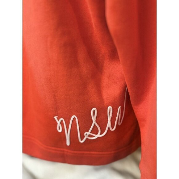 Nike‎ Women’s Hoodie Block Label Size Small Red Run Running Jog NSW Swoosh - Picture 6 of 6